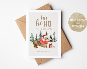 Biglietto Di Natale Divertente 'Put The Ho In Ho Ho Ho' - Umorismo Inglese, Formato 12x17cm - 2