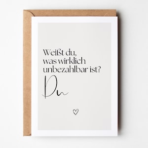 Postkarte Danke sagen, Geschenk beste Freundin, Geschenk für den Lieblingsmenschen, Herzensmenschen danke sagen, Freundschaftskarte DIN A6