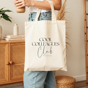 loulala® colleague gift jute bag &quot;Cool Colleagues Club&quot;, colleague birthday gift, colleague thank you, colleague farewell