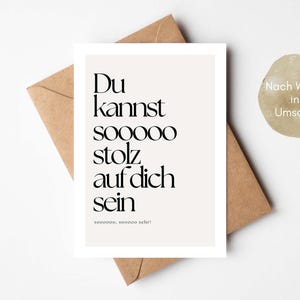 Geschenk beste Freundin
Stolz auf dich
Du hast es geschafft
proud of you
bestandene Prüfung
Mut machen
Prüfung bestanden
Schwere Zeit überstanden
gewonnen
Bachelor Master Doctor
Mutmacher karte
Herzlichen Glückwunsch Prüfung
Geschenk zur Prüfu