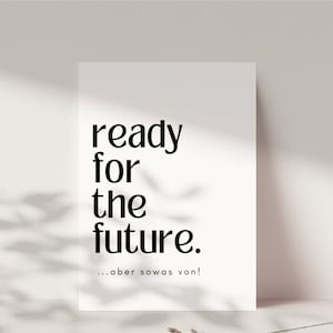 Cartolina motivazionale "pronti per il futuro", dona coraggio, nuovi inizi, affermazione positiva per il futuro, regalo di incoraggiamento