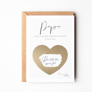 Biglietti da grattare per la festa del papà da scrivere su te stesso, regalo per la festa del papà, regalo personalizzato per papà, regalo per papà, buono per papà