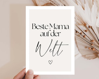 Mom birthday, Mom gift, Mother's Day gift, Best Mom in the world, Mother's Day card, Thank you mom, Mom birthday gift