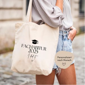 Cadeau Fachabitur sac en jute personnalisé, Fachabitur obtenu son diplôme, Fachabitur 2025, Idée cadeau Fachabitur loulala®