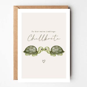 Postal Eres mi chile favorito, compañero de regalo, regalo de mejor amigo, tarjeta divertida, persona favorita, tarjeta de tortuga