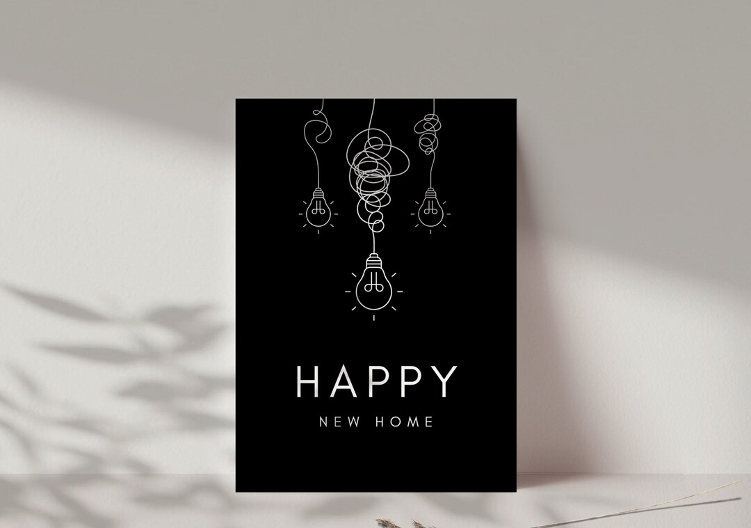 Einweihungskarte Grußkarte zum Einzug in das neue Zuhause | happy new ...