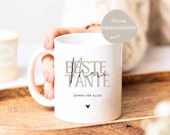 Aunt gift mug personalized with name, gift aunt, aunt birthday, aunt Christmas gift, birthday gift for aunt