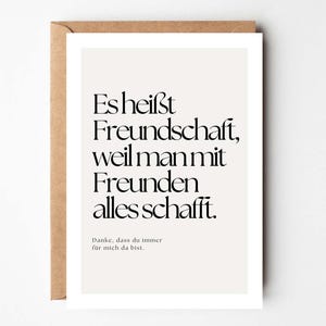 Freundschaftskarte, Dankeskarte Freundschaft, Karte beste Freundin, Freundschaft Spruchkarte, Danke sagen Karte, Karte Freundschaftsgeschenk, Karte für Freunde, Dankeskarte modern, Spruchkarte Freundschaft, Karte Wertschätzung, Freundschaftsgeschenk Karte, Karte Danke Freundin, Danke bester Freund