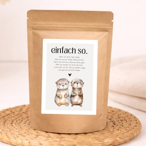 Hej.Otti® Tee Herzensmensch, Mood Tee, Geschenk für Freundin, kleine Aufmerksamkeit, nachhaltiger Tee, 30g, Liebe verschenken