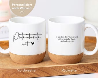 Caneca loulala® madrinha com coração – presente para madrinha, caneca, presente de aniversário para madrinha, caneca para madrinha, perguntas para madrinha