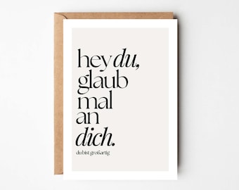 Encouragement postcard, encouragement gift, consolation card, encouragement, new beginning, new paths, consolation card, farewell, you can do it - A6 card