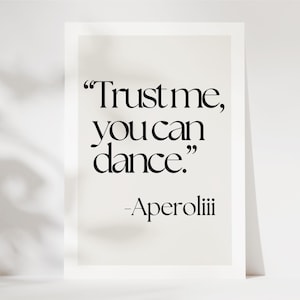 Cartolina divertente, fidati di me, puoi ballare, biglietto divertente, biglietto divertente, biglietto d'auguri, Aperol Spritz, regalo Aperol, biglietto con umorismo