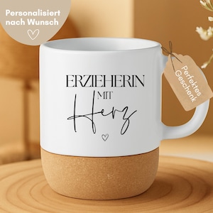 loulala® kindergarten teacher gift, kindergarten teacher mug with heart, kindergarten thank you, farewell gift for kindergarten teacher, teacher gift
