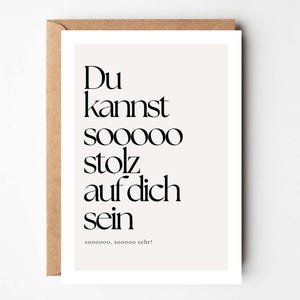 Geschenk beste Freundin
Stolz auf dich
Du hast es geschafft
proud of you
bestandene Prüfung
Mut machen
Prüfung bestanden
Schwere Zeit überstanden
gewonnen
Bachelor Master Doctor
Mutmacher karte
Herzlichen Glückwunsch Prüfung
Geschenk zur Prüfu