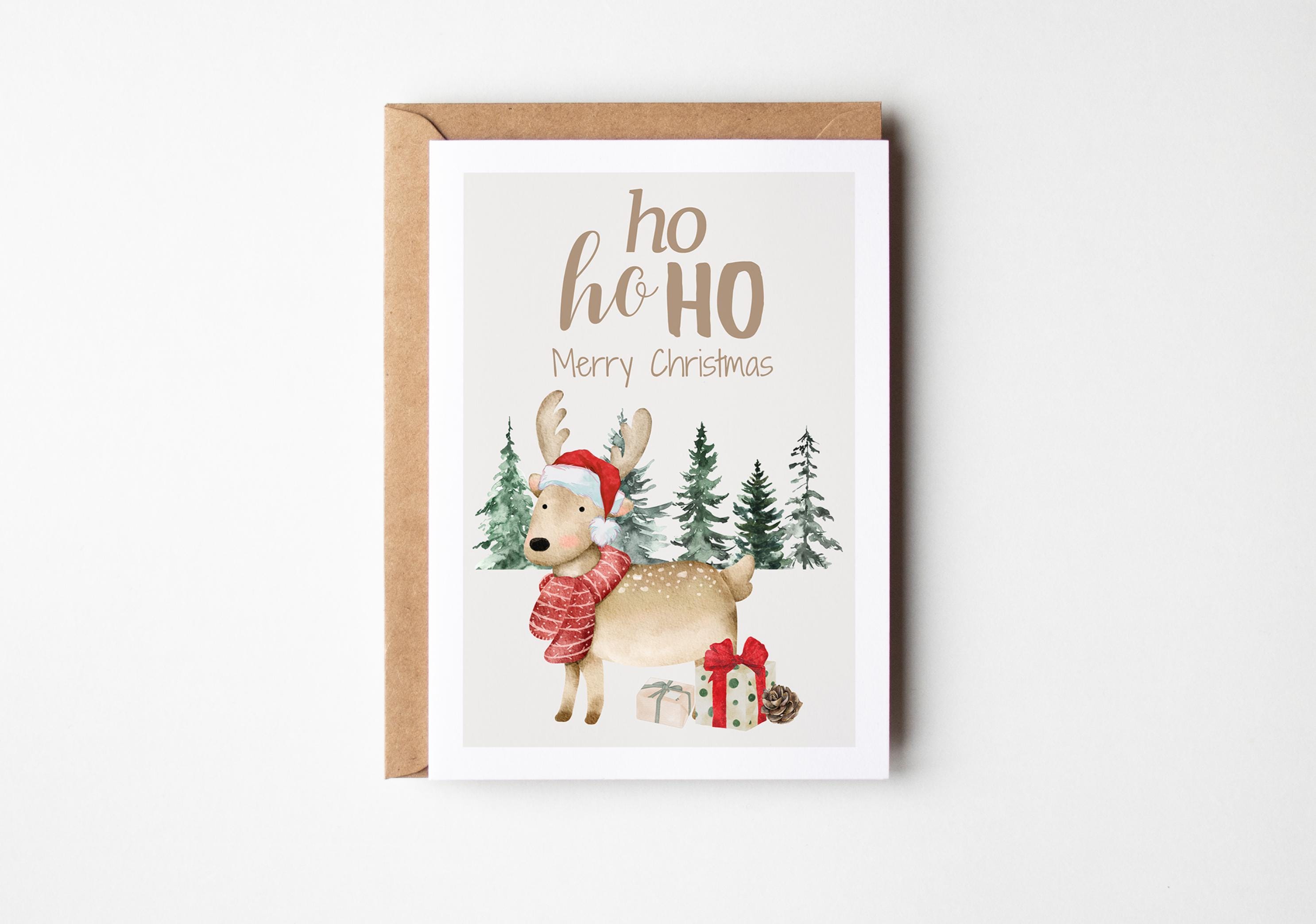 Biglietto Di Natale Umoristico – “Put The Ho In Ho Ho Ho” – Progettato E Stampato Nel Regno Unito Da Brainbox Candy
