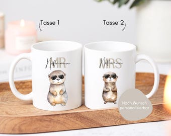 Canecas personalizadas para casamento, presente para os noivos, presente de aniversário de casamento, presente de noivado, canecas de presente para o casal.