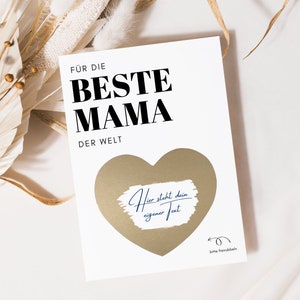 Regalo mamma gratta e scrivi da scrivere addosso I regalo mamma I biglietti d'auguri personalizzati I voucher per la festa della mamma