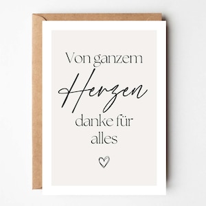 Danke sagen, Postkarte "Danke für alles", Danke-Karte, Geschenk Danke sagen, Wertschätzung, Geschenk beste Freundin, Danke sagen Geschenk