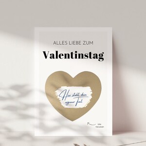 Regalo di San Valentino | Gratta e vinci personalizzato con il testo desiderato | Regalo per il partner: biglietto di San Valentino | regalo di San Valentino