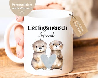 Favorite person mug personalized with name, heart person gift, personalized mug for best friend, best friend gift