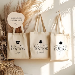 Sac cadeau en jute personnalisé docteur 2025, docteur réussi, cadeau docteur, examen docteur réussi, promotion docteur loulala®