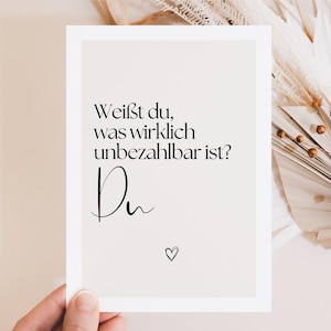 Postkarte Danke sagen, Geschenk beste Freundin, Geschenk für den Lieblingsmenschen, Herzensmenschen danke sagen, Freundschaftskarte DIN A6
