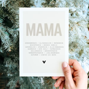 Verjaardagskaart mama, mama kerstcadeau, moedercadeau, moederdagkaart, moedergeboortekaart, mamacadeau, mamakaart