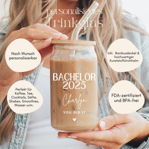 Bachelor 2025 Geschenk Kaffee Becher personalisiert, Bachelor bestanden, Bachelor Geschenk, Bachelor Prüfung bestanden Bachelor Abschluss