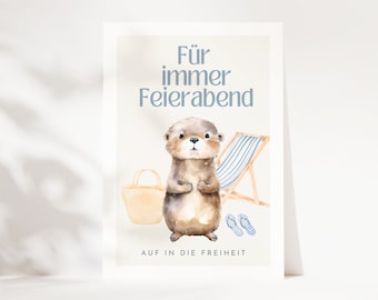 Funny retirement card for colleague, farewell gift, retirement card | Forever home, retirement colleague, retirement boss
