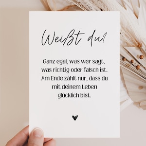 Carte postale, encouragement, carte de consolation, donne du courage, tu peux le faire, carte pour encourager, nouveaux départs, affirmation positive, carte de dicton heureux