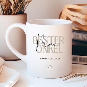 Uncle gift mug personalized with name, gift uncle, uncle birthday, say thank you to uncle, birthday gift for uncle
