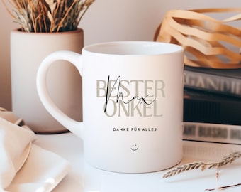 Uncle gift mug personalized with name, gift uncle, uncle birthday, say thank you to uncle, birthday gift for uncle