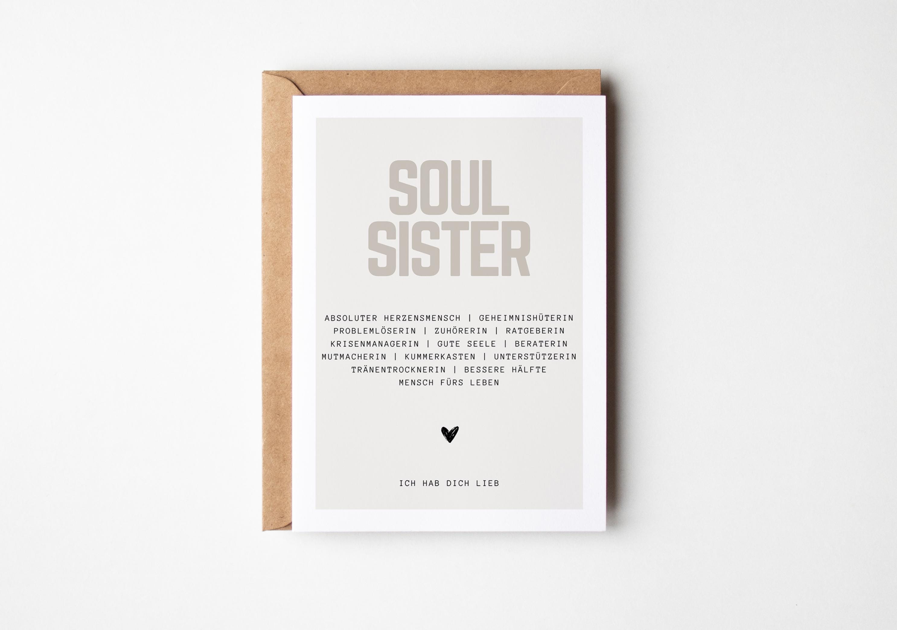 Soul Sister Gift for Best Friend, Best Friend Birthday, Best