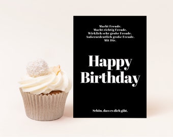 Lustige Geburtstagskarte "große Freude mit dir" | lustiges Geburtstagsgeschenk, Happy Birthday, Geburtstagskarte Männer, Geburtstagskarte