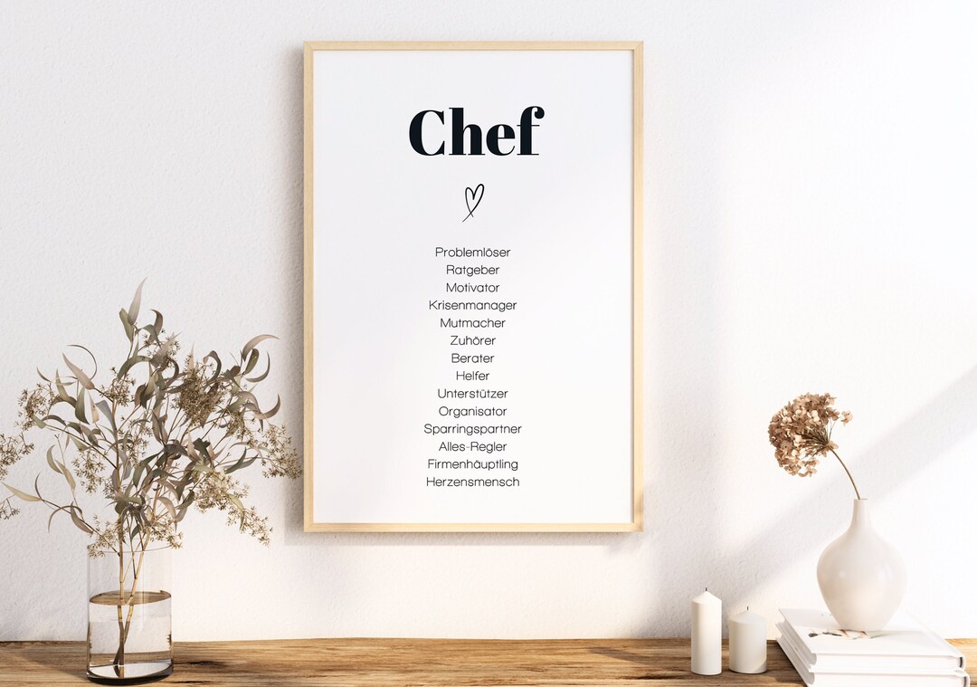 Danke Sagen Spruch Abschied Chef Danke www.etsy.com
