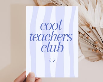 Card for graduating from teaching, completing teacher training, passing the teaching exam, congratulations card for teachers, gift for teachers