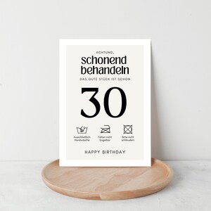 30 Geburtstag Postkarte, Grusskarte zum 30, Geburtstagsgeschenk 30, 30 Geburtstag Frau und Mann, lustige Geburtstagskarte zum 30. Geburtstag