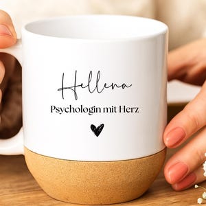 TassenKing „Eine Gute Psychologin…“ – Keramik-Tasse Mit Spruch, 300 Ml, Spülmaschinenfest