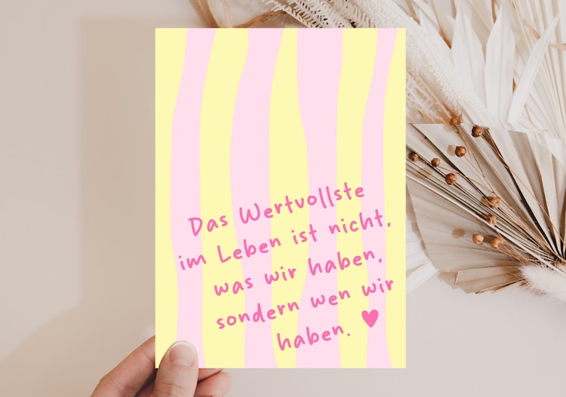 Freundschaftskarte, Beste Freundin, Karte Freundin, Geschenk Freundin, Lieblingsmensch Karte, Herzensmensch Karte, Danke Freundin, Beste Freundin Geschenk, Freundschaft Geschenk, Kleine Aufmerksamkeit, Spruchkarte Freundin, Wertschätzung Karte, Karte mit Spruch