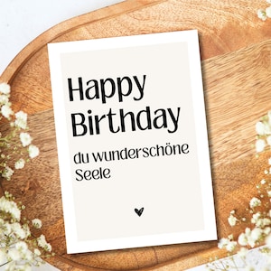 Biglietto di auguri per il tuo migliore amico. Buon compleanno, anima meravigliosa, regalo per il migliore amico, regalo di compleanno per il tuo amico - DINA6
