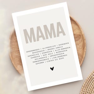 Mama Geschenk lustige Karte, Mama Geburtstag, Muttertag Geschenk, Mutter Definition, Muttertagskarte, Beste Mutter, Geburtstag Mama