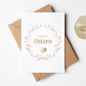 Biglietto di Pasqua, regalo di Pasqua, biglietto di auguri di Pasqua come cartolina A6, inclusa busta su richiesta, regalo di Pasqua, biglietto di auguri di Pasqua, biglietto di Pasqua DINA6