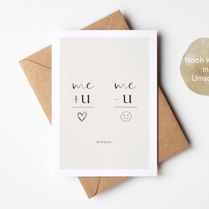Ik hou van je, cadeau voor partner, Valentijnsdag, jubileum, huwelijksverjaardagscadeau, ik hou van je, ik mis je, liefdeskaart voor partner