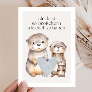 Großeltern Geschenk, Glück ist so eine Großeltern wie euch zu haben, Großeltern danke sagen, Oma Opa Geschenk, Großmama, Großpapa Hej.Otti®