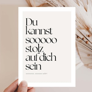 Geschenk beste Freundin
Stolz auf dich
Du hast es geschafft
proud of you
bestandene Prüfung
Mut machen
Prüfung bestanden
Schwere Zeit überstanden
gewonnen
Bachelor Master Doctor
Mutmacher karte
Herzlichen Glückwunsch Prüfung
Geschenk zur Prüfu