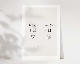 I love you, gift for partner, Valentine's Day, anniversary, wedding anniversary gift, I love you, I miss you, love card for partner