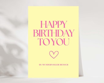 Gelukkige verjaardagskaart voor beste vriendin, cadeau voor beste vriend, kaart voor beste vriend, verjaardag van collega, zus, verjaardag van favoriete persoon