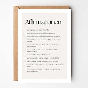 Affirmationenskarten Geschenk, Affirmationen, Mutmacher Geschenk, Selbstliebe Geschenk, Affirmationskarten für Erwachsene, Mut machen