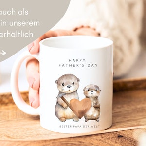 Vatertag Geschenk süße Otter Karte Bester Papa der Welt, Vatertagsgeschenk, Vatertag Karte, Vatertag Geschenkideen, Fathers day gift Bild 5