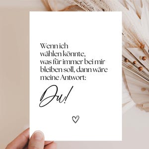 Cartolina per sempre, regalo "Ti amo", persona preferita, regalo per il partner, regalo per un amico, giorno del matrimonio, anniversario